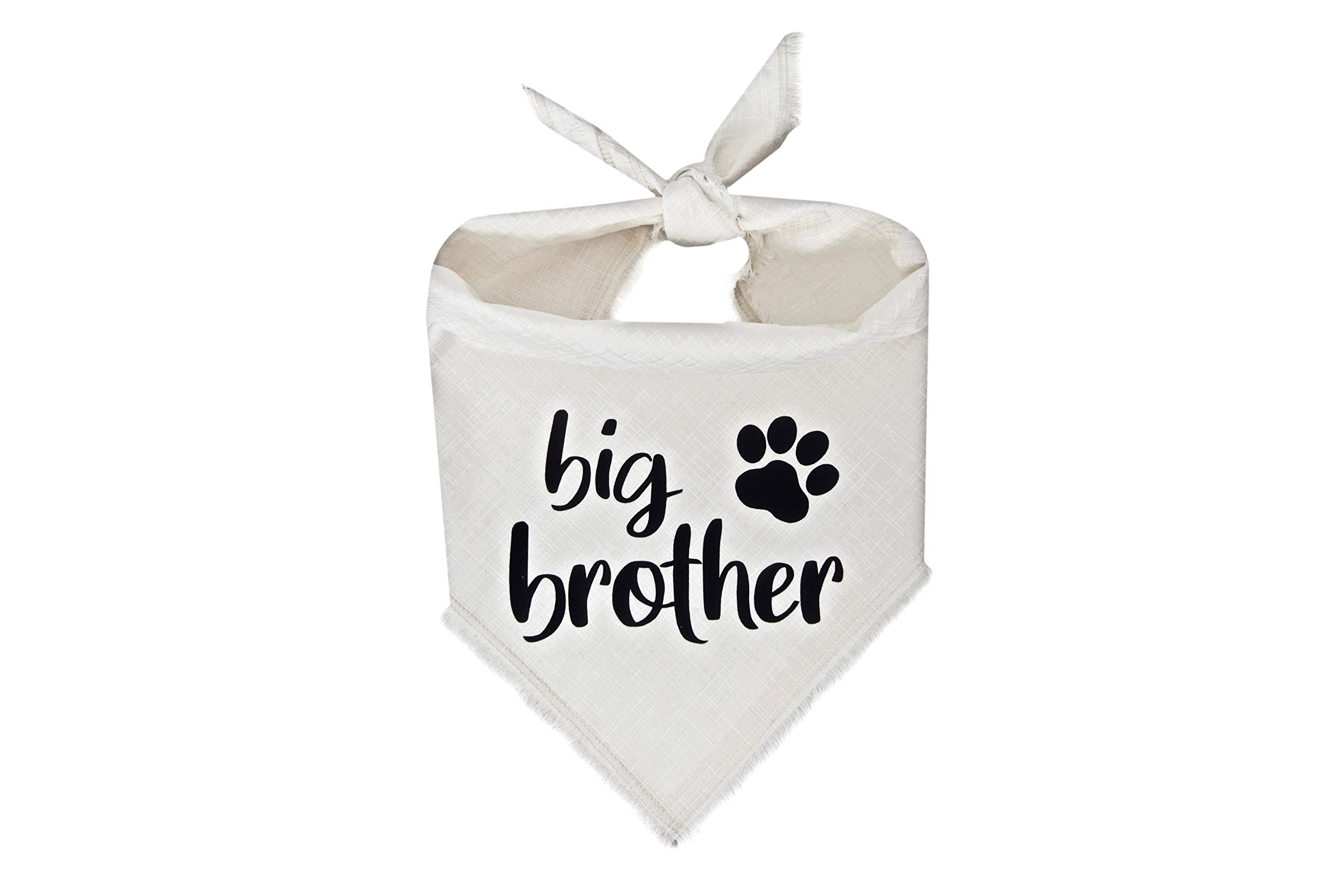 WillowearDog Bandanas Big Brother Ivory Large