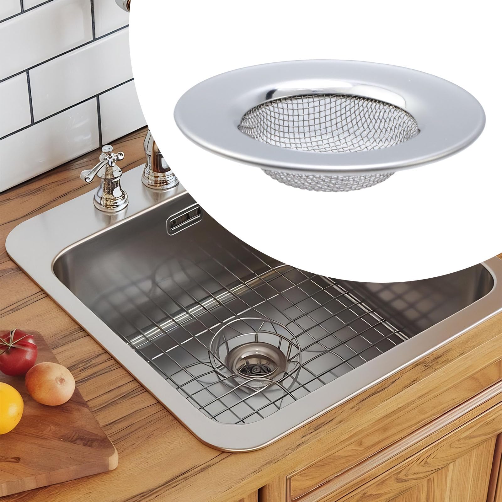 Kitchen Sink Strainer - Block Clogs & Hair -5