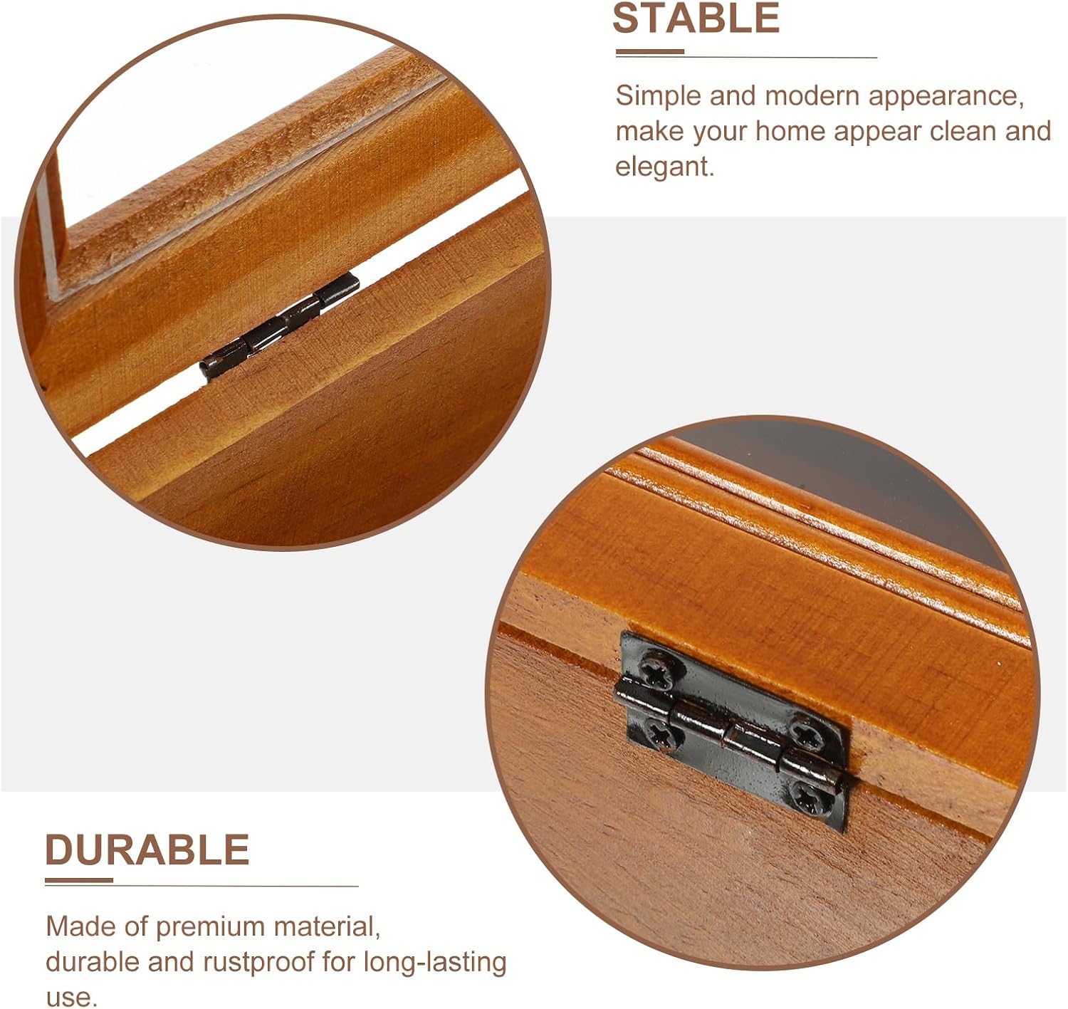 Shadow Box Display Case, Wooden Cabinet for Memorabilia & Collectibles, 30x23x10cm, Rustic Desktop Organizer with Clear Window for Tea Sets Cosmetics