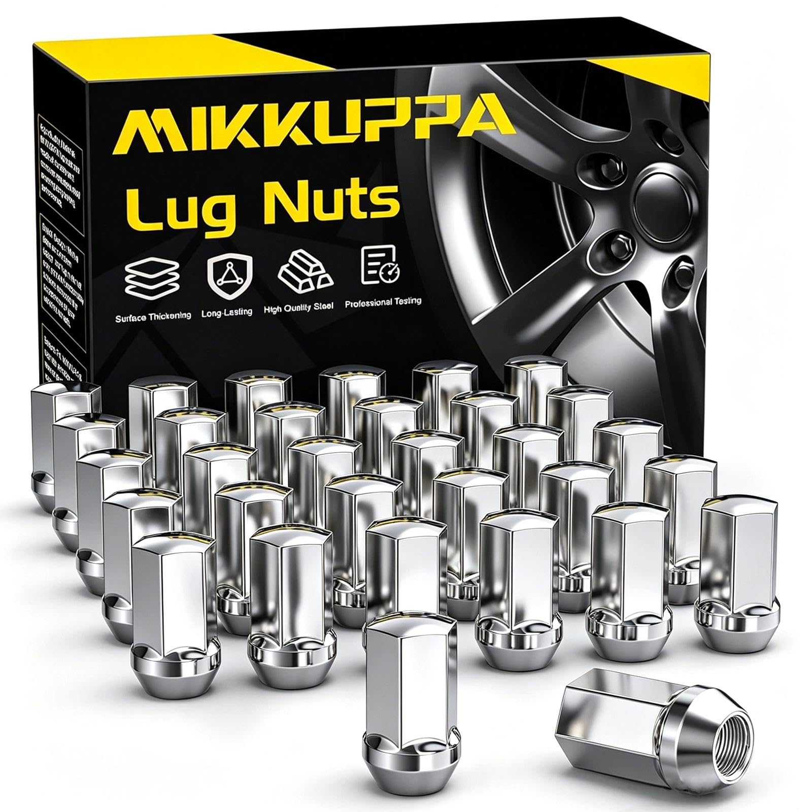 Tuercas M14 x 1.5 repuesto compatible con GMC Sierra 2500 3500 llantas cromadas 8