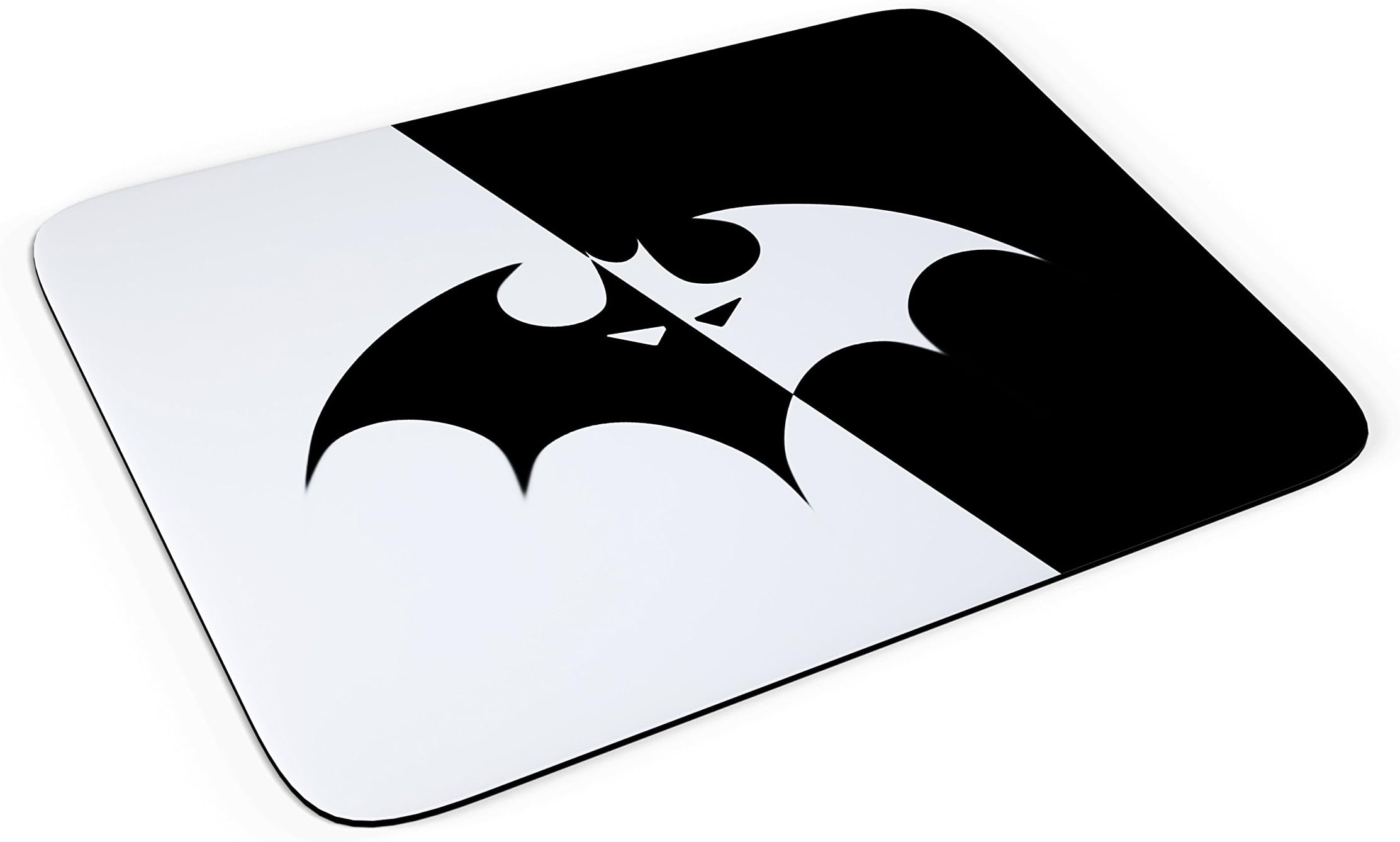Batman Logo Dark Knight Black N White - Premium Office Home Mouse Mat Pad