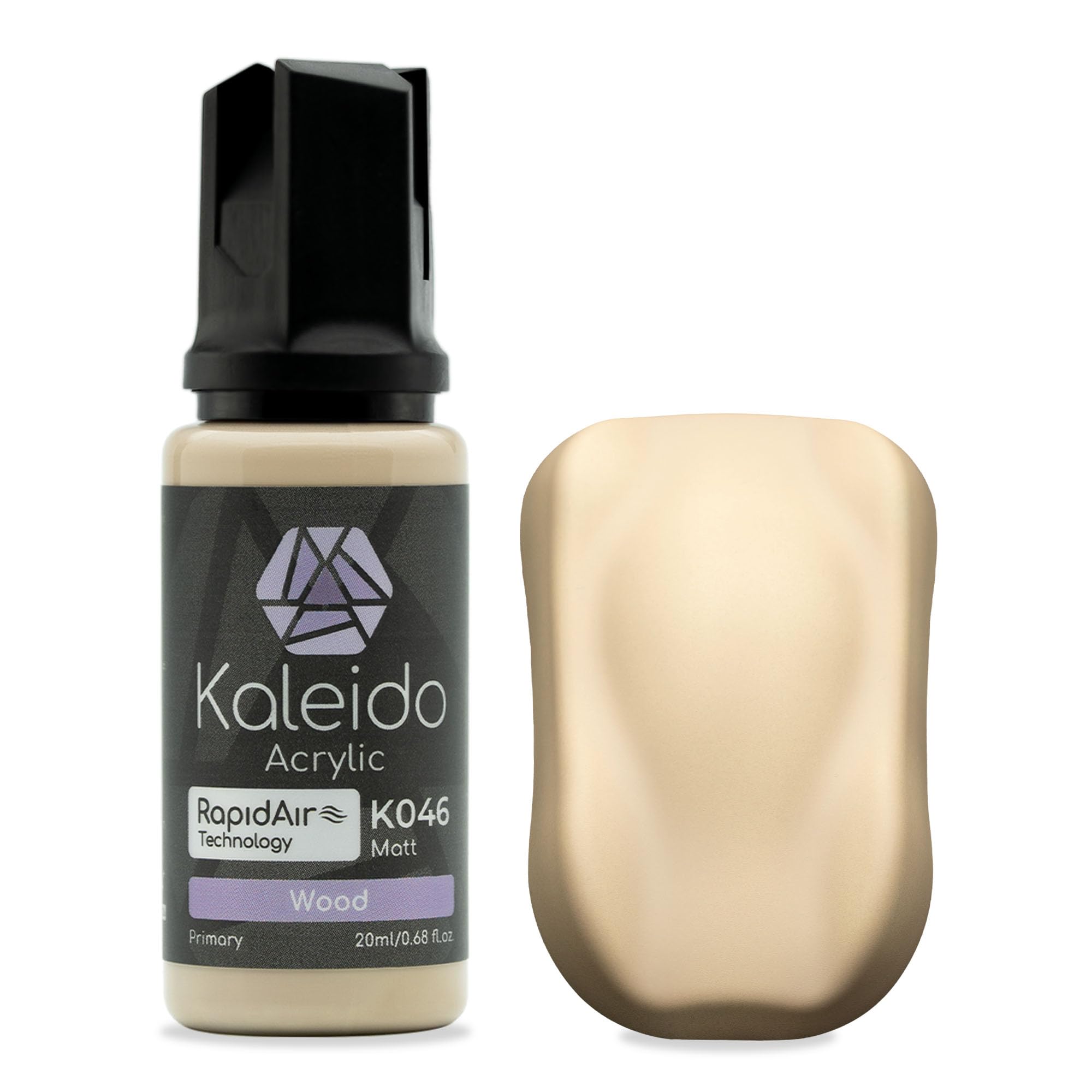 Gaahleri Kaleido Primary Colors 20ml K046 Wood, Water-Based Acrylic, Airbrush Paint for Scale Models, Gundam, Mecha, Miniature, Figures, Car & Sci-Fi Kits, Pre-Thinned, Matt Colors, Fast-Drying