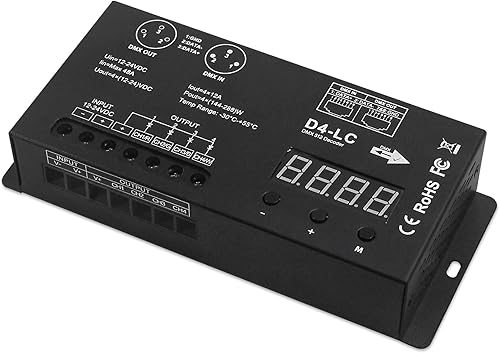 Vista 36 de Controlador Dmx 3CH dmx 512 controlador Dmx Decodificador para tira LED RGB o luces controlador Dmx512 Decodificador de pantalla digital