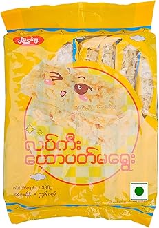 Myanmar Rice Cake, Rice Snack, Puffed Food, Soft