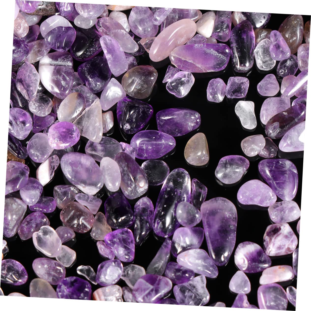 Gravier violet pour aquarium, pierre chakra