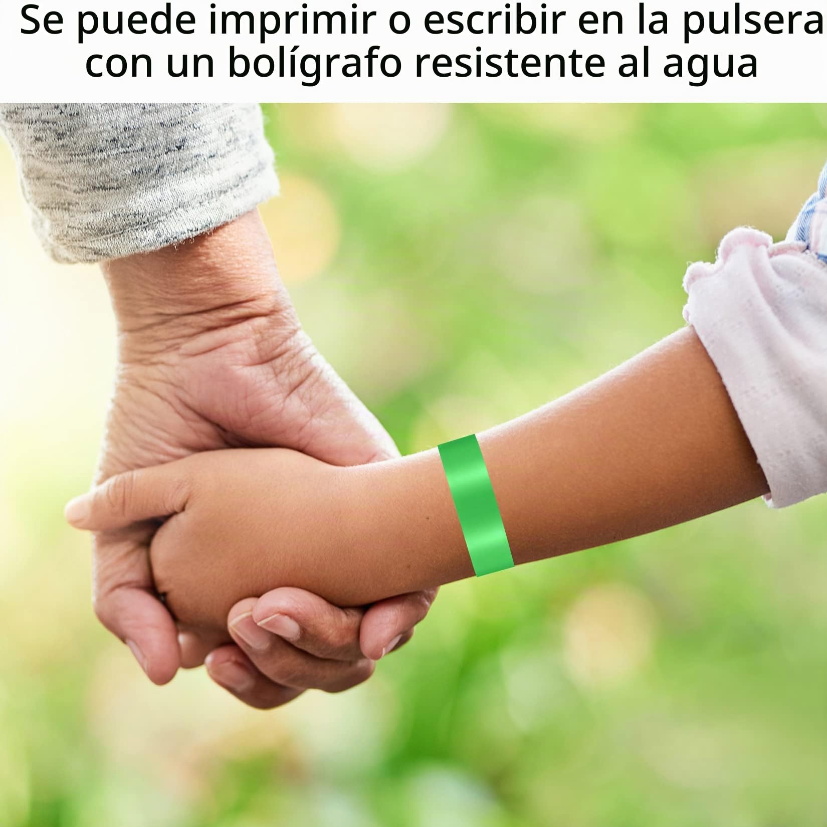 140 Piezas Pulseras Identificativas Impermeables de Papel para Eventos Fiestas