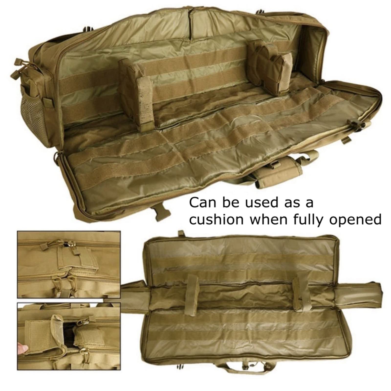 Borsa a Doppio Fucile,Fucile Custodia per Trasporto, Custodia Porta Fucili Fodero, Custodie per Carabine, Borsa Tattica per Pistola Lunga per Riporre Carabine Fucili,100cm/39inch