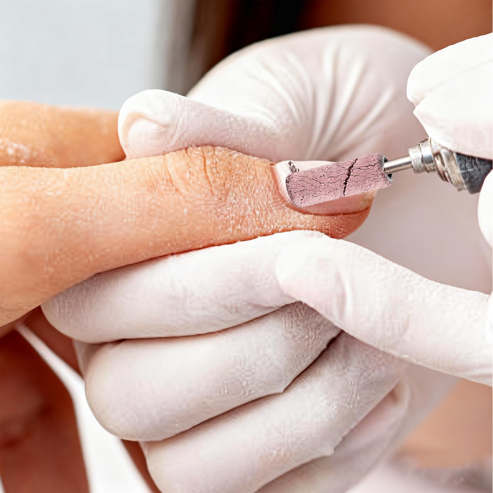 100 Piezas Bandas de Lijado Grano 240, Ultrafino Lijas para Uñas con 2 Brocas de Uñas, Profesionales Taladro Máquina Lima Electrica para Manicura