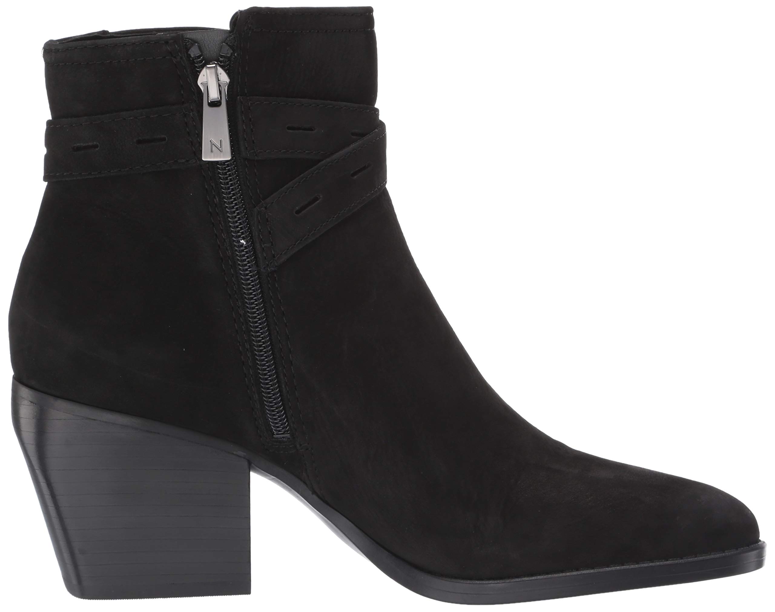 Naturalizer Fenya Stiefelette für Damen, schwarzes Nubukleder, 43 EU