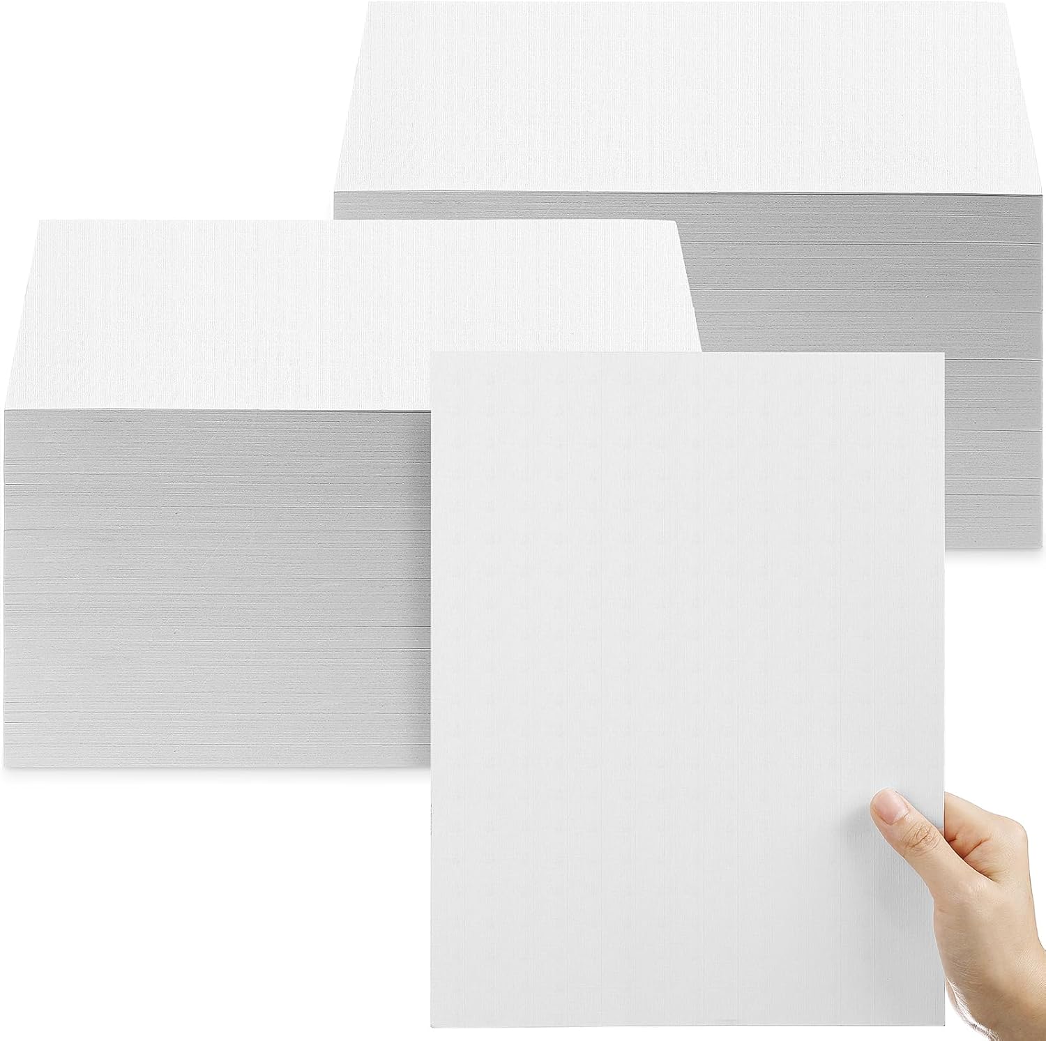 400 Sheets White Linen Cardstock Invitation Cardstock Heavy