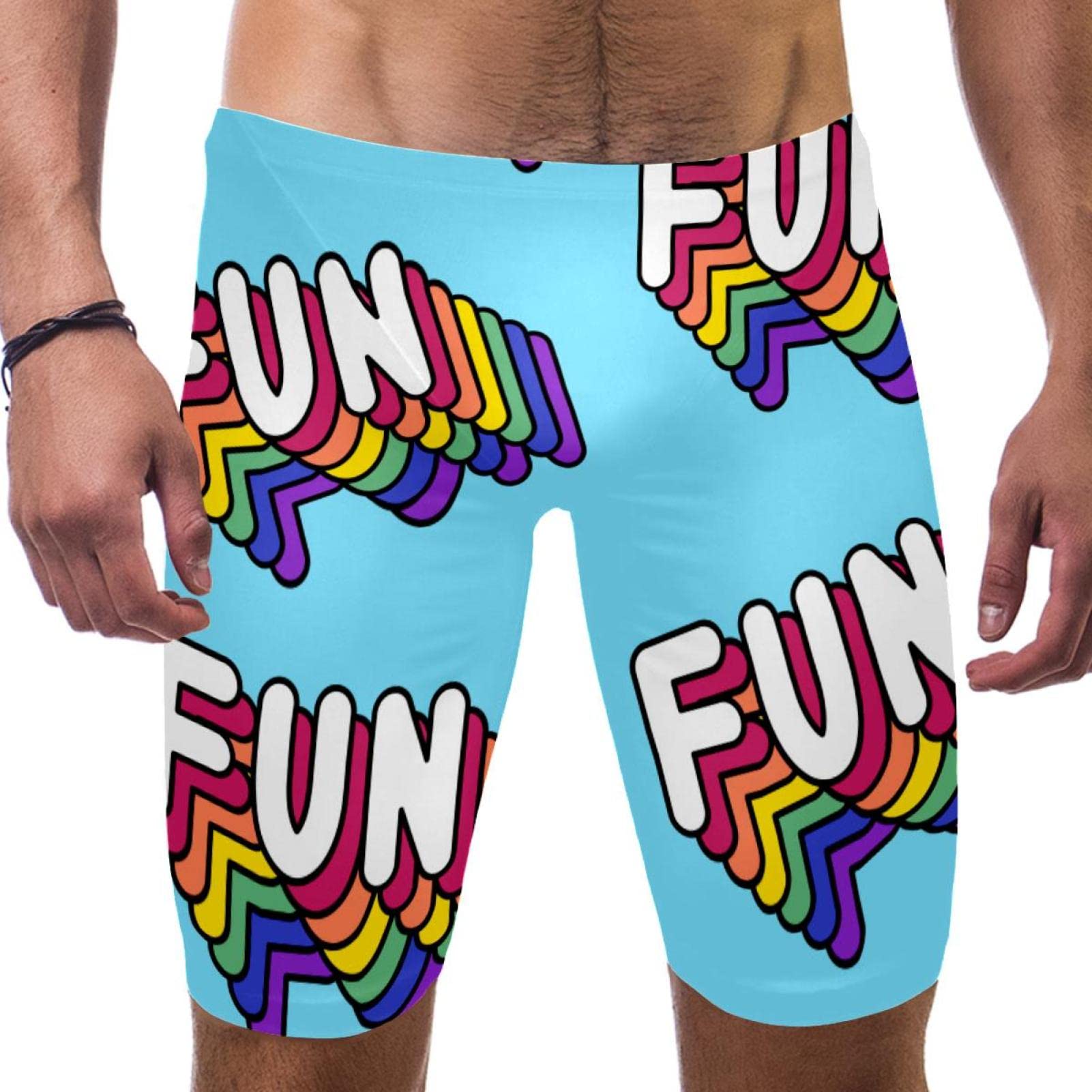 Traje de baño de competición multicolor tipo bóxer para entrenamiento L 7