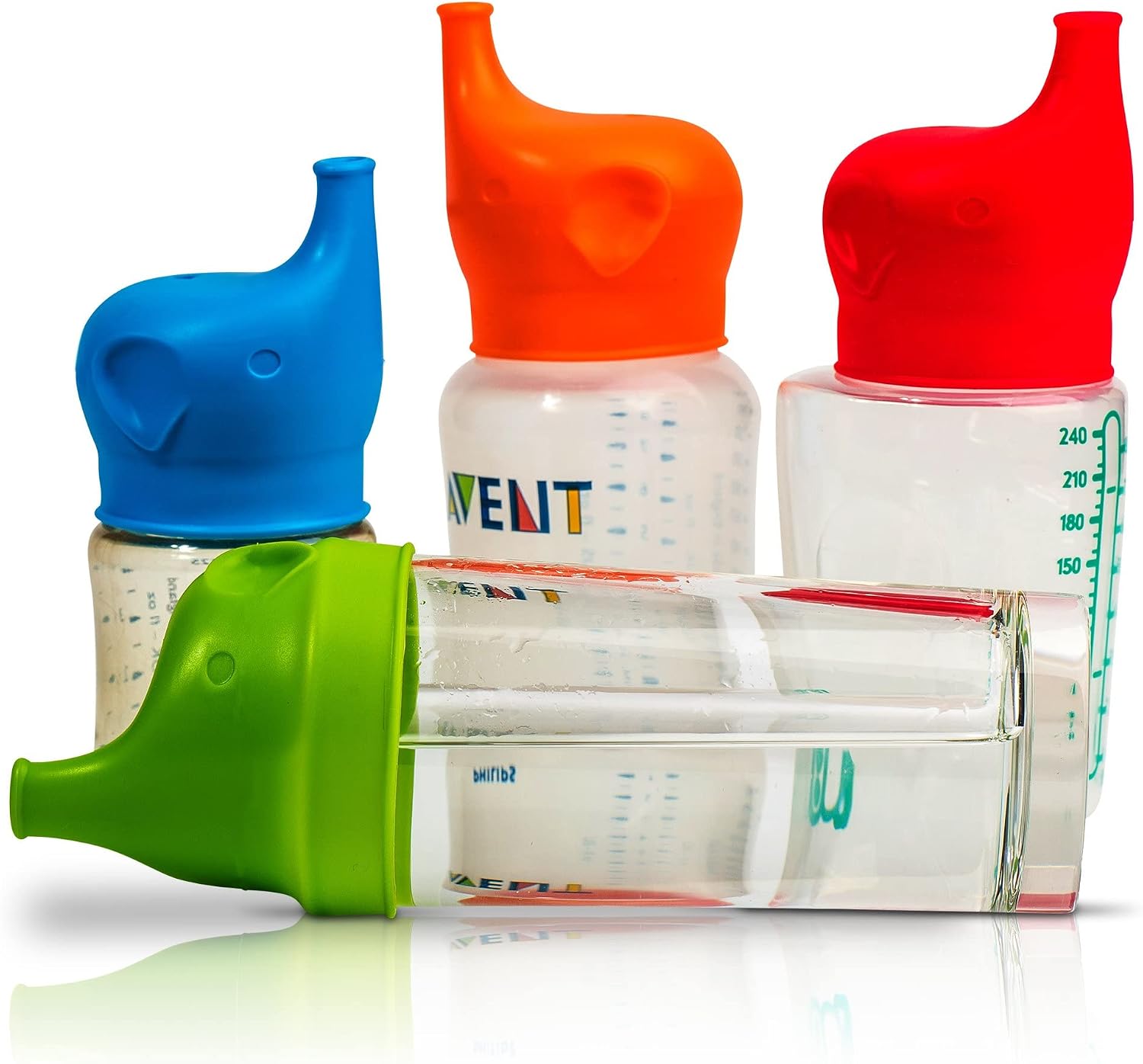 Silicone Sippy Cup Lids, Spill and Leak Proof with Soft Spout for Babies, Toddlers and Kids, for Narrow Cups