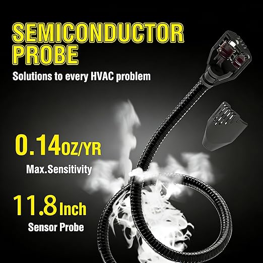 Detector de Fugas de Freón Halógeno con Sonda de Luz UV - Sensor de Diodo Calentado miniatura 5