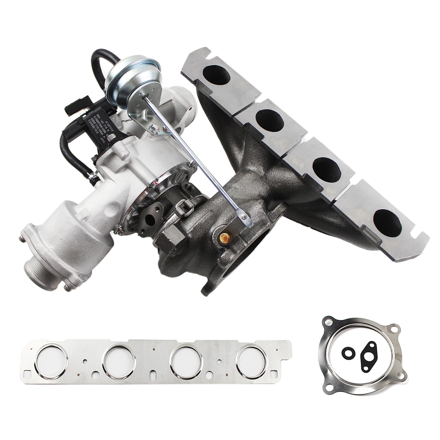 Photo 1 of K03 Turbocharger Kits, Compatible with A4 A5 A6 Q5 L4 2.0L TFSI 2009-2017 Quattro, Engine Turbo Charger Replaces Part with Gaskets 06H145702G 06H145702S