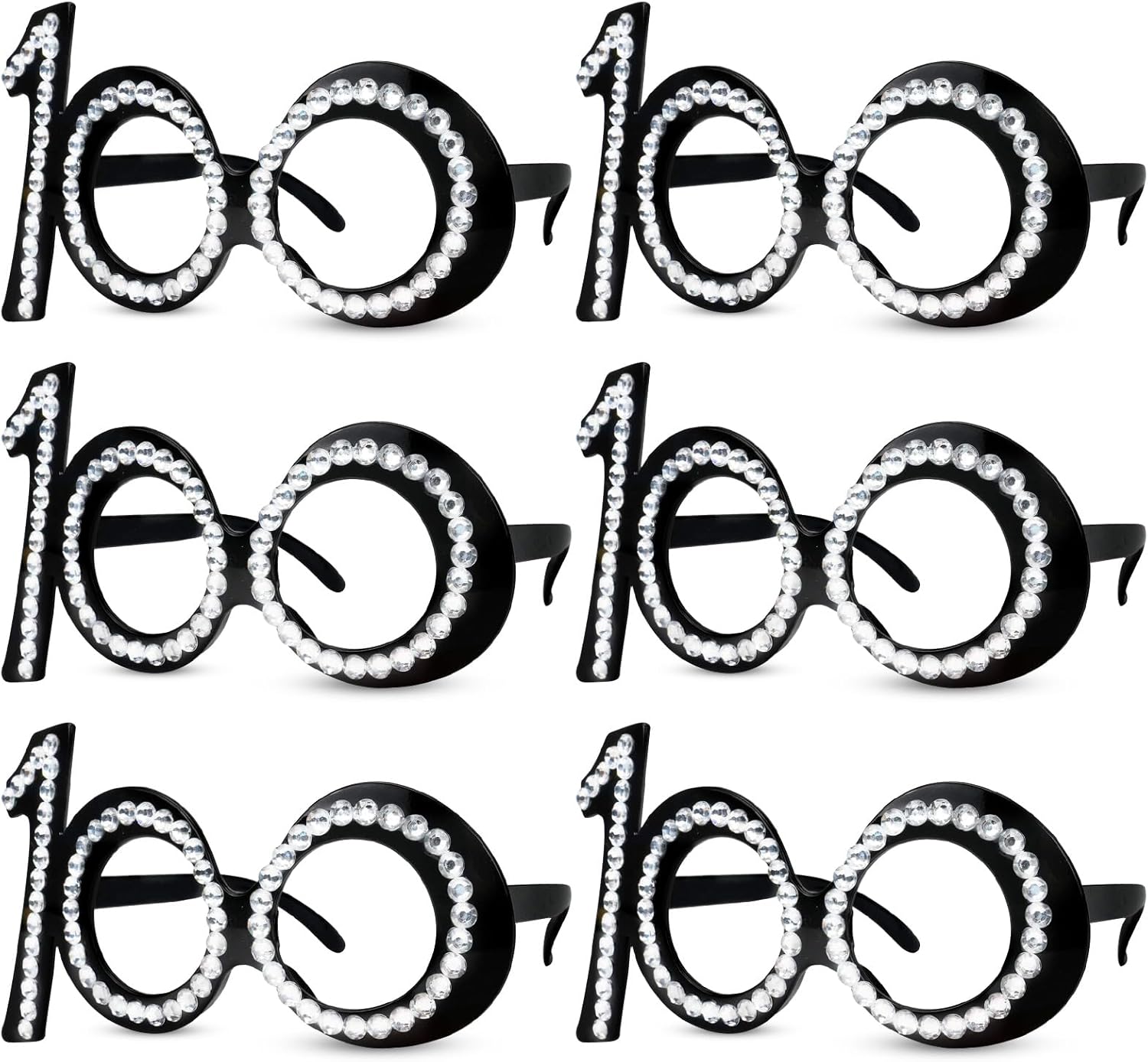 30 Pieces 30th Birthday Glasses, 30th birthday party glasses, Funny Plastic Eyewear 30th Birthday decorations for Women's Birthday Party Celebration Decor Favors(Black)