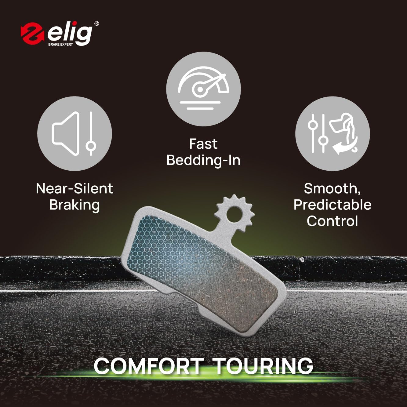 ELIG Bike Disc Brake Pads for Avid Sram Code 2011+, Code R (B1), Code RS (A1), Code RSC (A1), Code Stealth 2024+, Guide RE (A1), DB8 2023+, G2 RE | MTB/eMTB/All Mountain