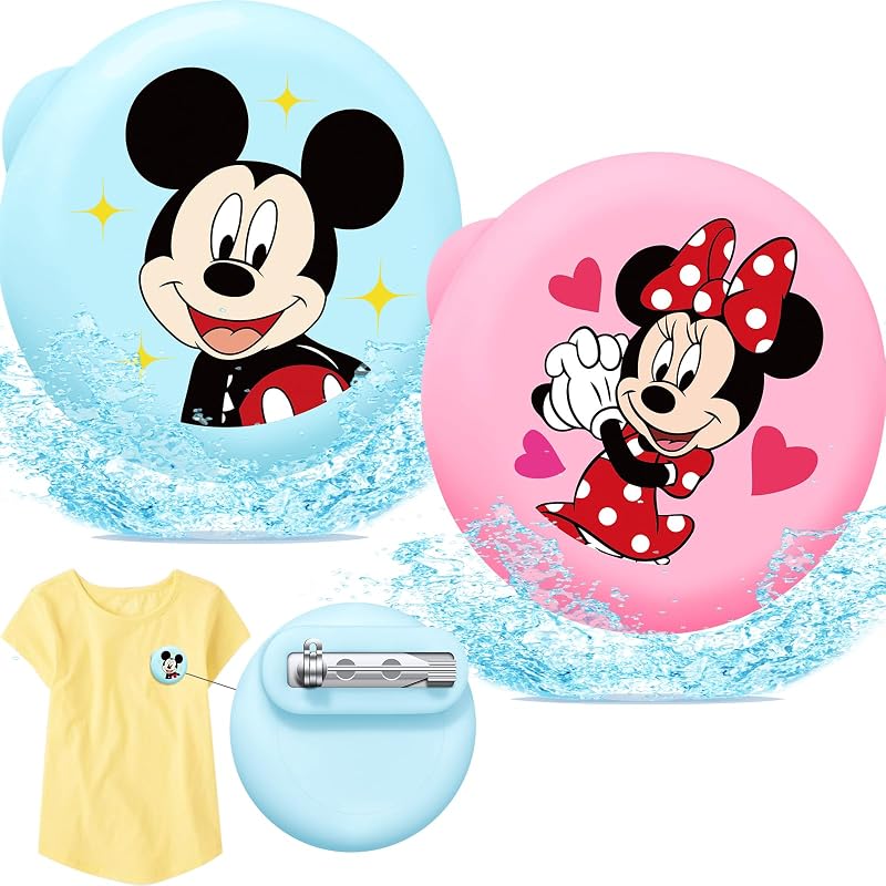 Capa porta-AirTag infantil Meletoon em silicone com alfinete de segurança, design oculto, Azul-claro + rosa, kit com 2 unidades