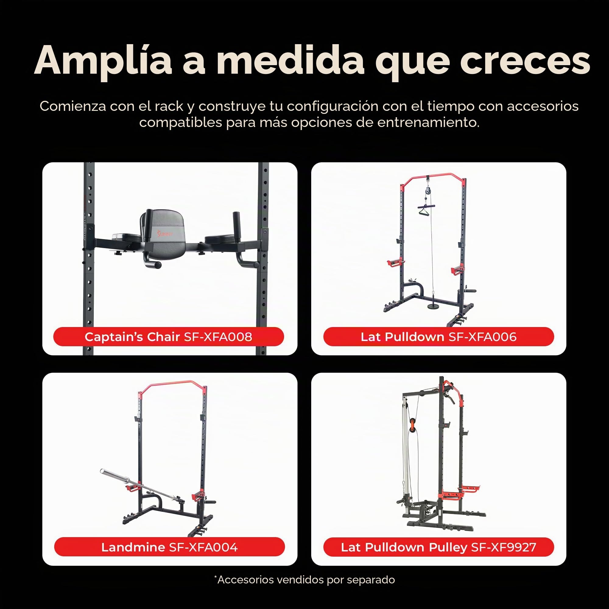 Sunny Health & Fitness Prensa vertical multifuncional ajustable para sentadillas, prensa de hombro, prensa de banco inclinada, filas de mancuernas, rizos de bíceps, peso muerto
