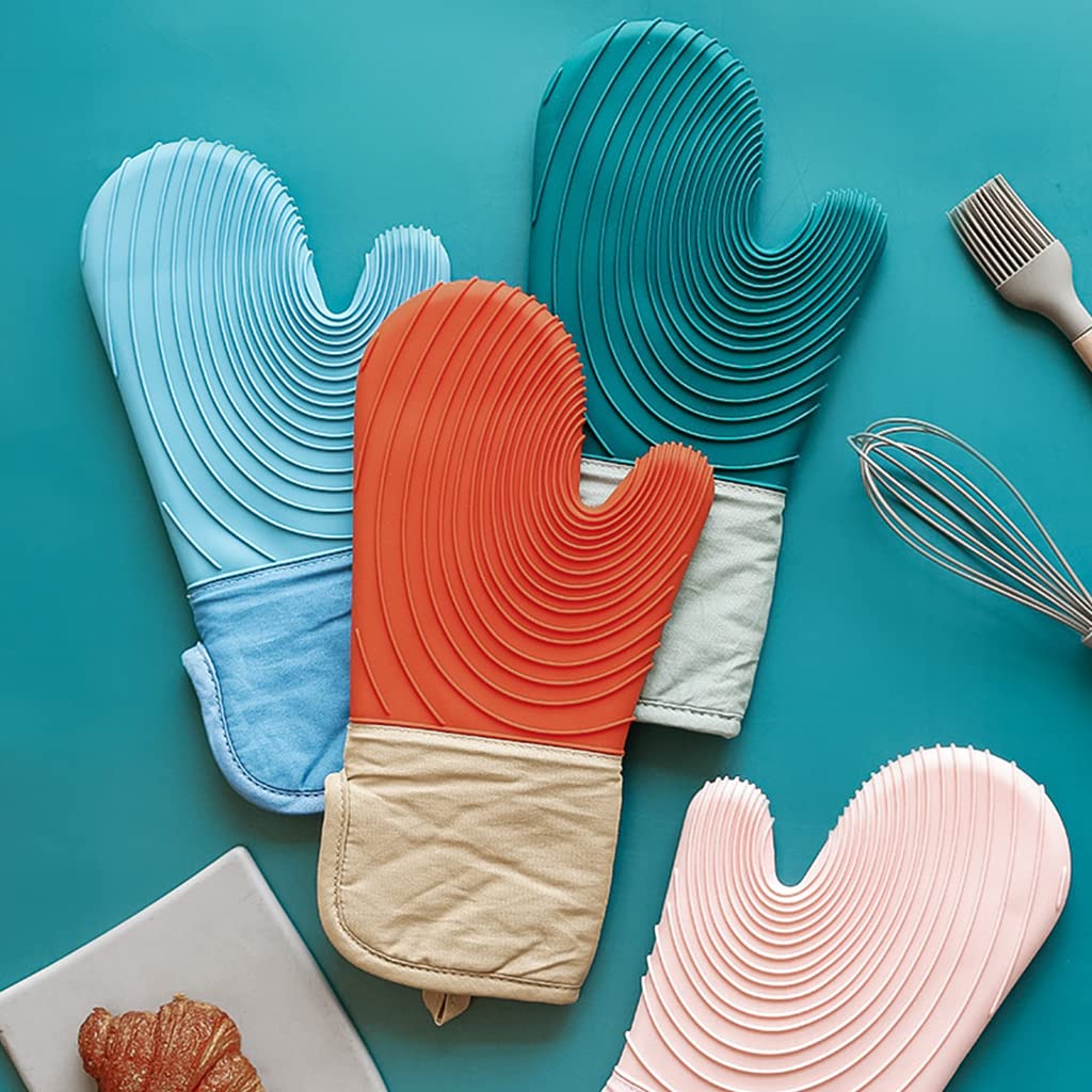 Maniques de cuisine en silicone résistant à la chaleur