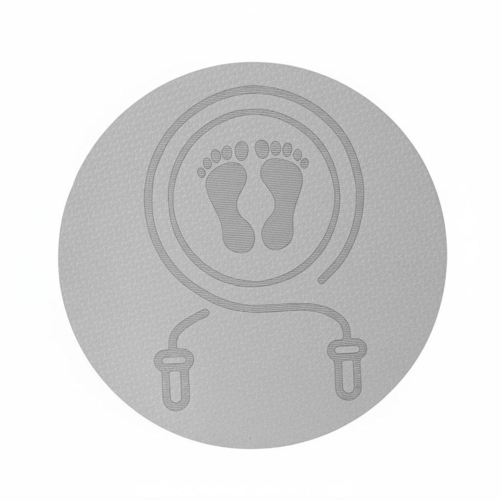 Round Jump Rope Mat Soundproof Circular Skipping Mat Non-Slip Shock Absorbing Workout Pad for Indoor, Home Gym Gray 60x60x1cm|Sporting Goods| Fitness Running & Yoga| Fitness Equipment & G-image-41