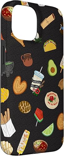 Miniatura 9 de Funda para iPhone 14 Black Antojitos Mexican Food Latino Tacos Pan Dulce
