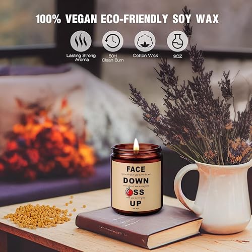 Vista 4 de Regalos para el día de la madre para esposa de parte del marido, velas románticas para ella él, regalos para su novia, pareja, aniversario de Cara