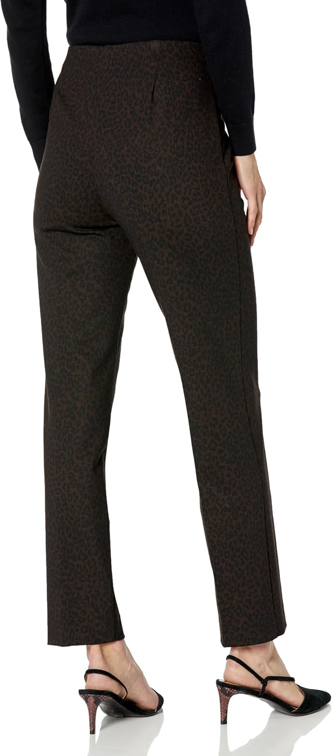 Anne Klein Womens Pull on Hollywood Waist Straight Ankle Pant - Image 2