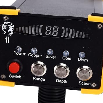 Diydeg Metal Detector for Adults, Professional 3280Ft Range 49Ft Depth Underground Gold Detector Kit Accurate Positioning Handheld with Display Screen, Remote Search, Rechargeable