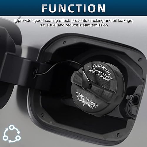 Miniatura 4 de Tapa de depósito de combustible compatible con Mitsubishi Eclipse 2004-2012, 2004-2008 2010-2011 Endeavor, 2004-2012 Galant, 2013-2019 Outlander