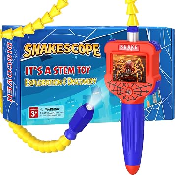 Borescope Snake Camera with Light for Kids, Educational STEM Toys for Boys & Girls 4-6, Unique Birthday Gifts for Kids 4 5 6 7 8 9 10 Years Old, Science Gifts for Hiking Camping Nature Exploration