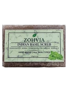 Exfoliating Body Soap Bar 2 in1 Oatmeal Scrub + Basil Cleansing Soap, Pre-Shave Exfoliator Scrub - Honey & Rose for Smooth, Hydrated, Glowing Skin Vegan Natural Scrub for Men & Women, 4.4 oz