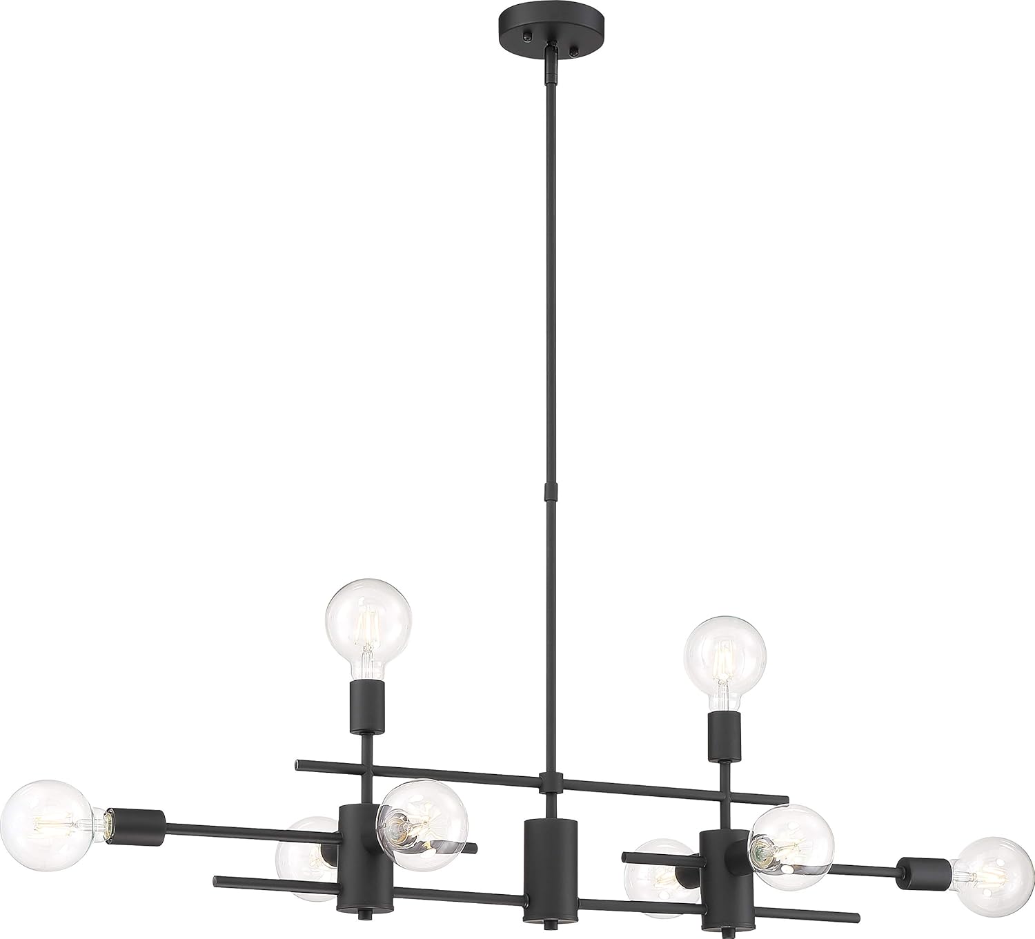 Nuvo 60/6861 Delphi 4-Light Vanity Fixture, Black