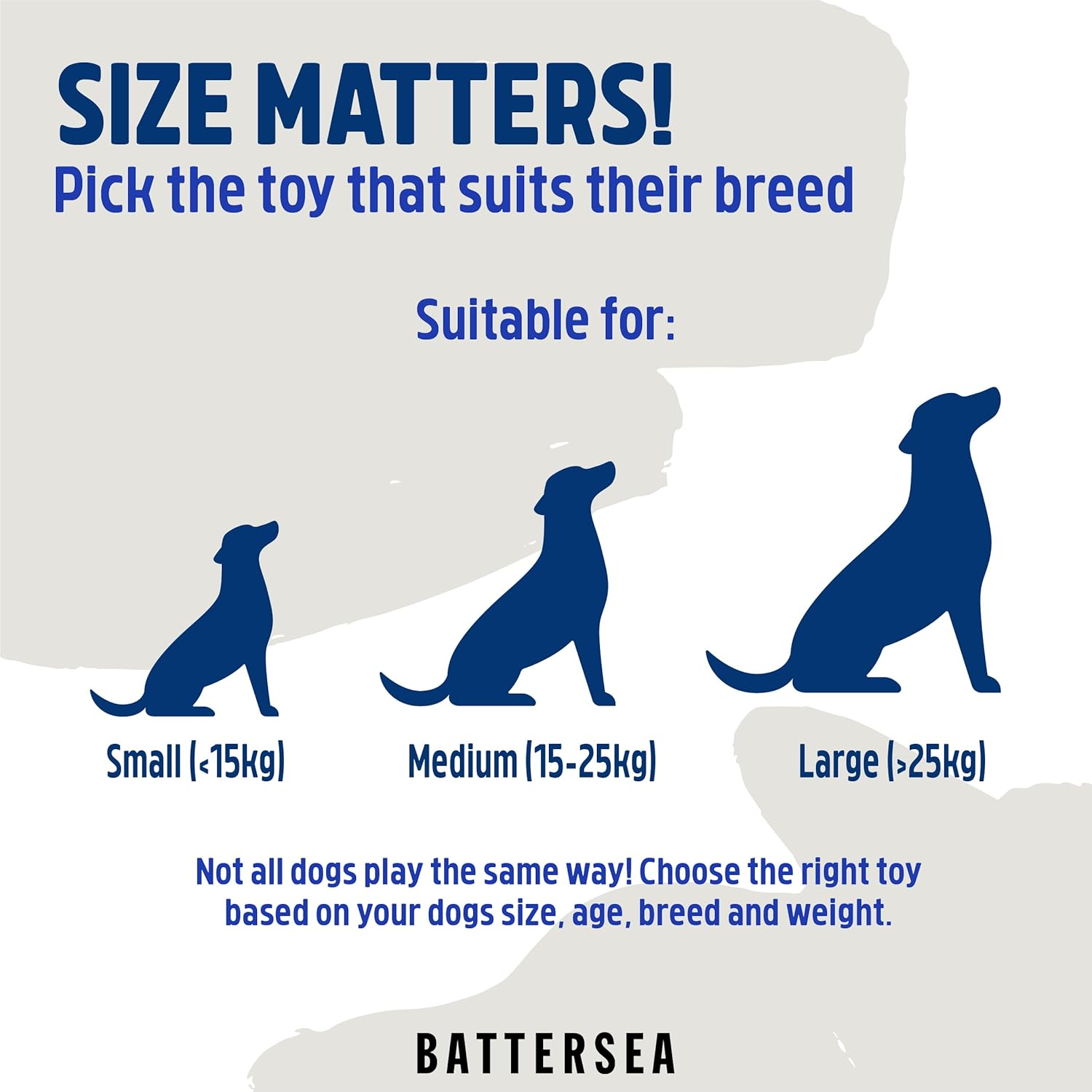 Rosewood Battersea Foam Flyer, Frisbee Dog Toy, 23.5cm x 23.5cm,Blue