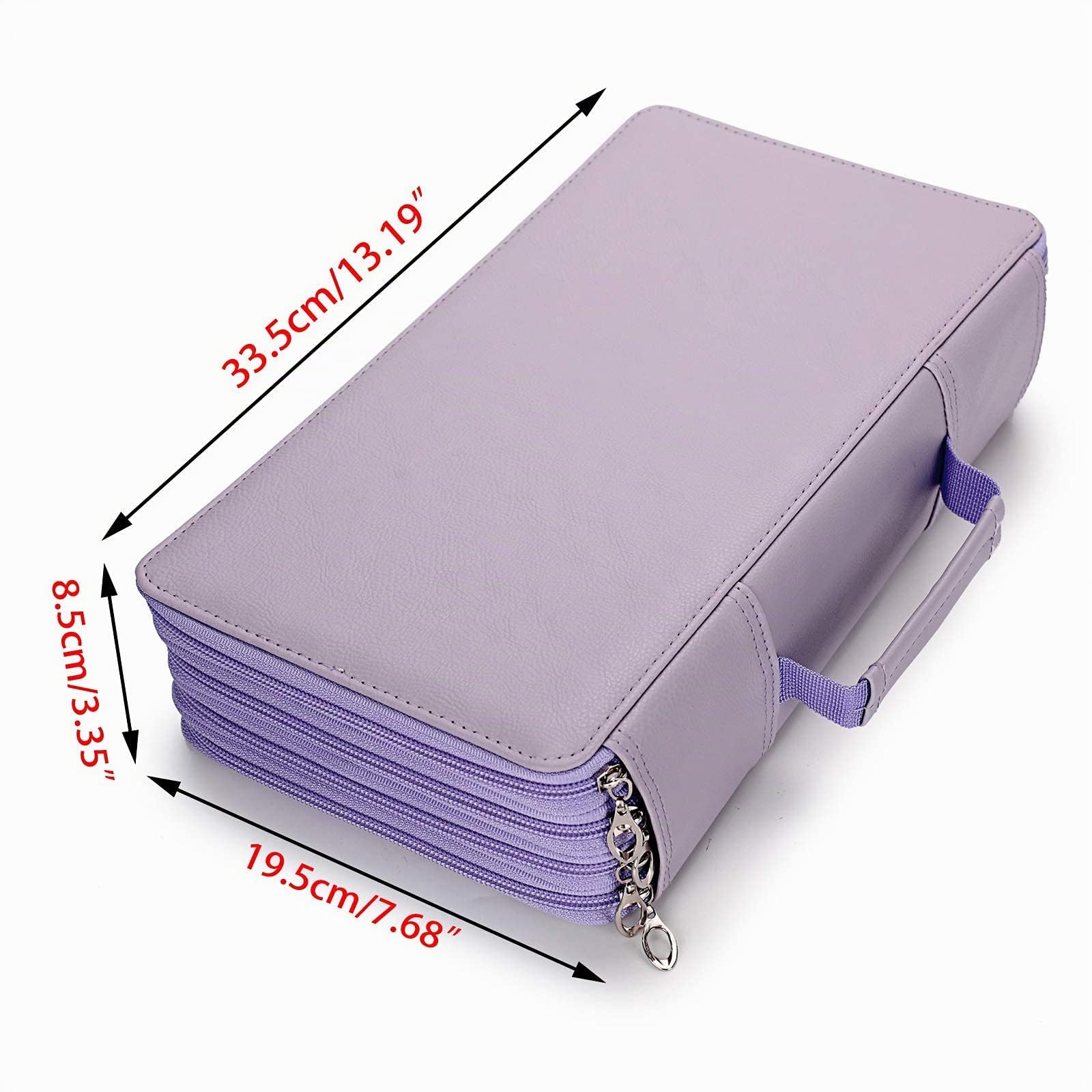 BSTKEY - Astuccio per matite colorate, in poliuretano, 300 pezzi, colore: viola