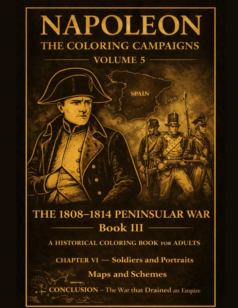 Napoleon: The Coloring Campaigns: Volume 5 - THE 1808–1814 PENINSULAR WAR Book III A Historical Coloring Book For Adults CHAPTER VI — Soldiers and ... (Historical Warriors Coloring Book Series)