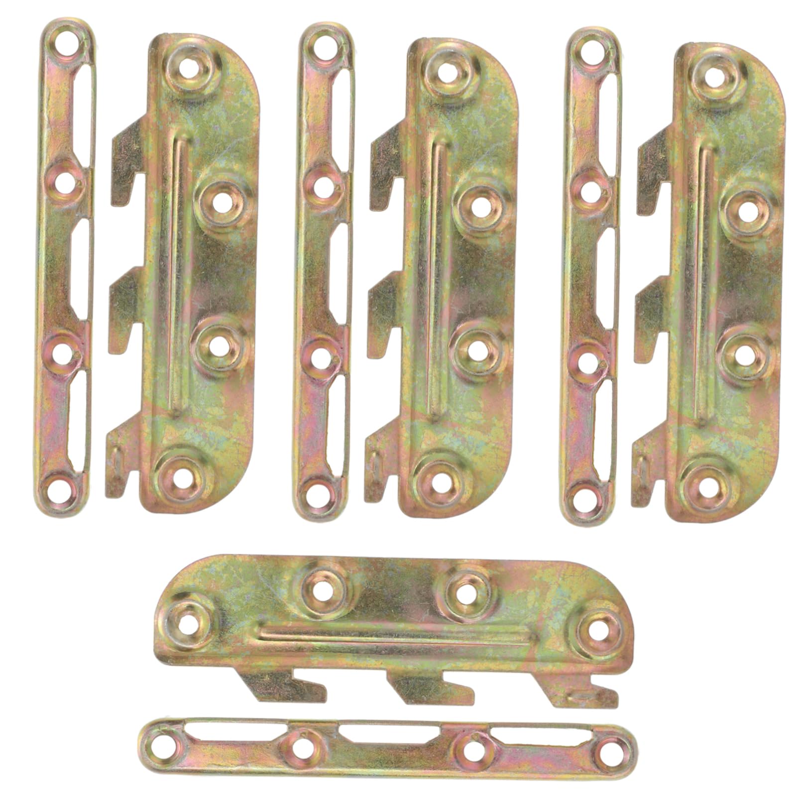 Staffe Regolabili Per Cancelli, 2 X 4 Ante, Spessore 4,4 Mm, Staffe Di Sicurezza Resistenti Per Tutte Le Dimensioni Del Legno Staffa Per Barra Porta Per Sicurezza Confezione Da 2 87968573