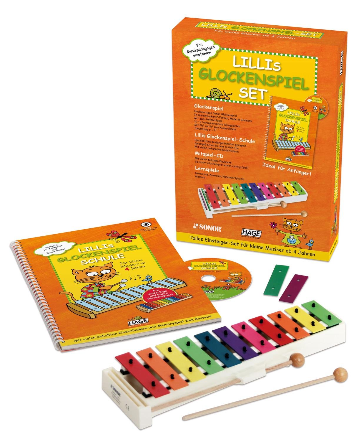 Lillis GlockenspielSet Das ideale EinsteigerSet für kleine Musiker ab 4 Jahren