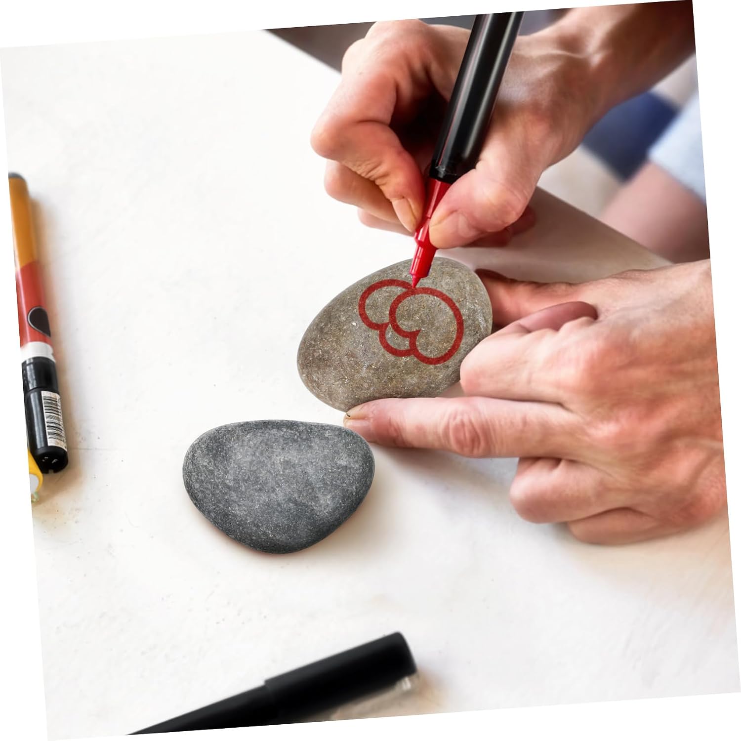9Pcs Handpicked Flat Stones for DIY Crafts Garden Decoration and Art Projects Natural River Rocks for Painting and Aquarium Use