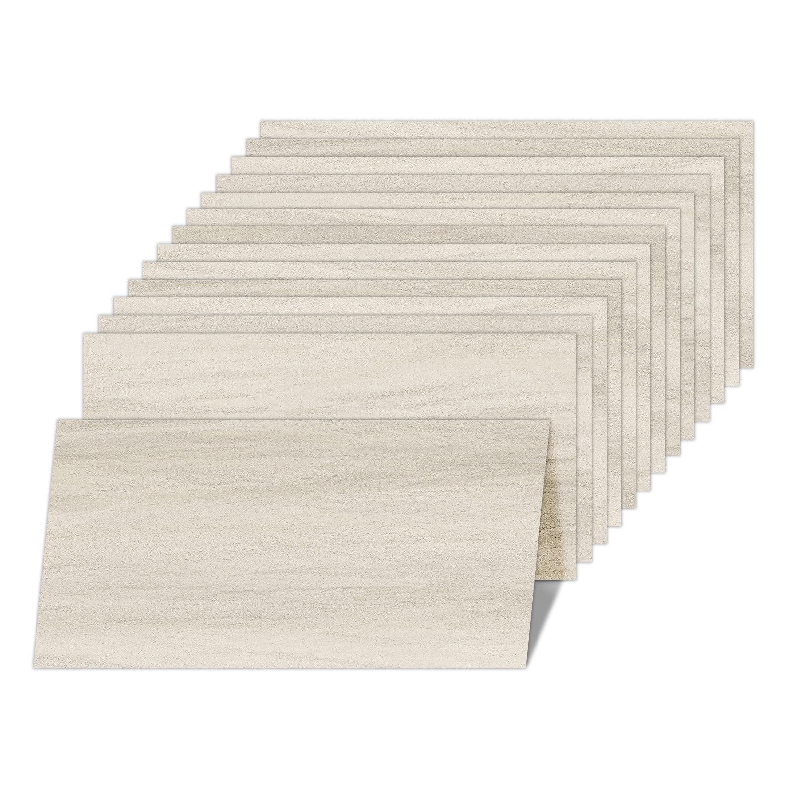 Mysflosy PVC Bodenbelag, Vinylboden selbstklebend wasserdicht, 61.0CM x 30.5CM DIY selbstklebende Fliesen für Küche, Badezimmer und Schlafzimmer, 12 Stück, Abdeckung 2,23 m²