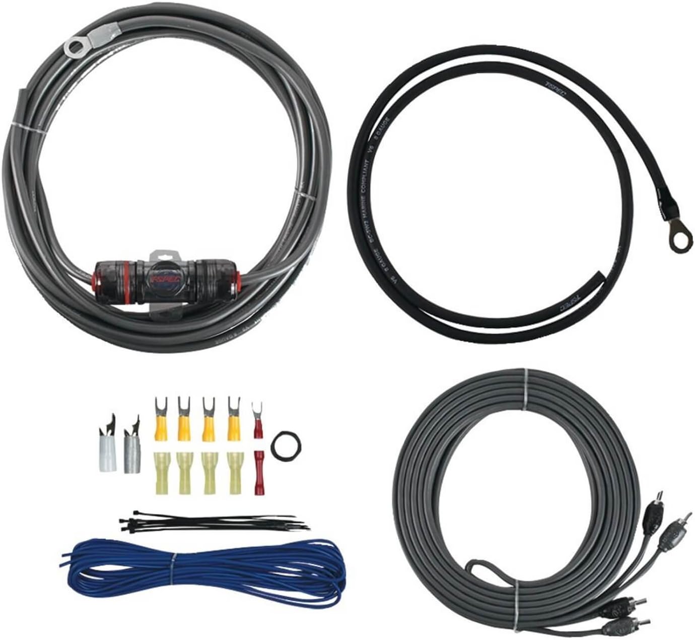 JBL PRV-175 Marine Gauge Hole Mount USB Bluetooth AM/FM Digital Stereo Receiver, Wired Remote, Cable, 4X 6.5 180W Max Gray Speakers, Wire, 10" Subwoofer, 5-CH Amplifier, Kit, Antenna, AUX/AUX Adapter