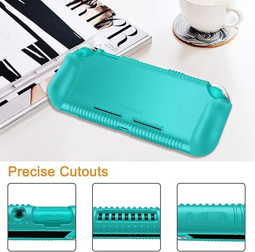 Miniatura 5 de Fintie Funda para Nintendo Switch Lite 2019 - Silicona suave a prueba de golpes Antideslizante Funda protectora con diseño de agarre ergonómico para