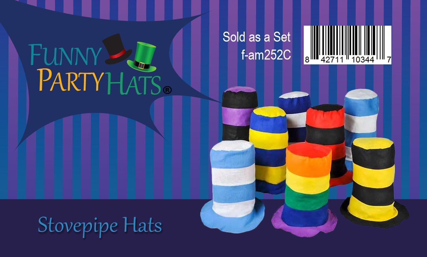 Stove Pipe Hats - Party Hats for Adults – Felt Top Hat – Bulk Assorted Color Group Costume Hats – 12 Pack – Funny Party Hats : Home & Kitchen