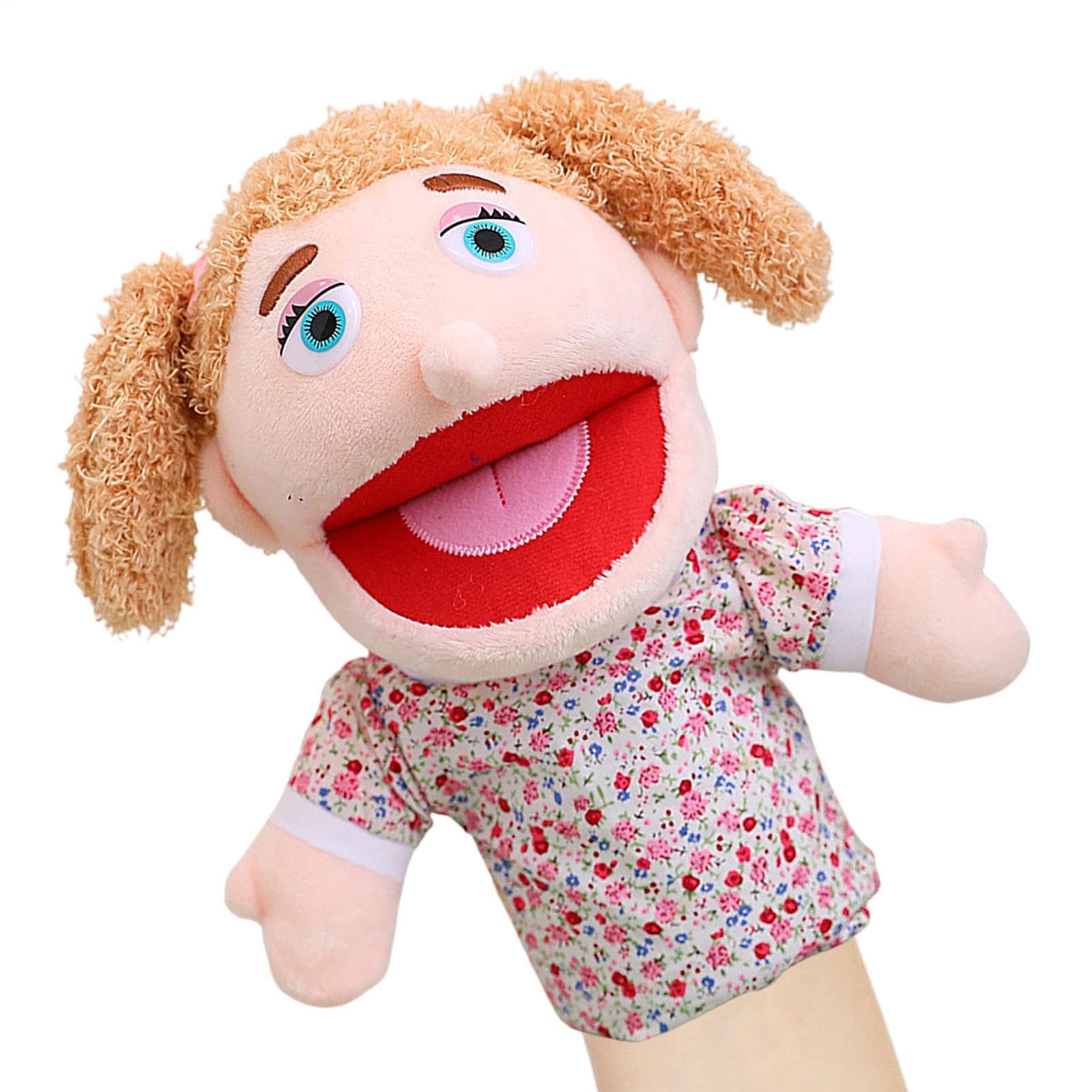 Family Member Puppets | Storytelling Plush Puppet | Soft Role-Play Toy Puppets, School Home Puppet With Movable Mouth For Kids Teens