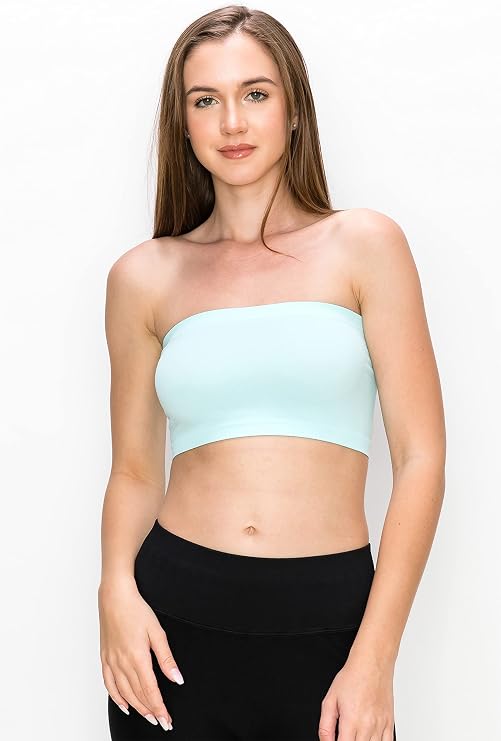 Kurve Seamless Bandeau Tube top - UV Protective Fabric, Rated UPF 50+ (Non-Padded) -Made in USA-