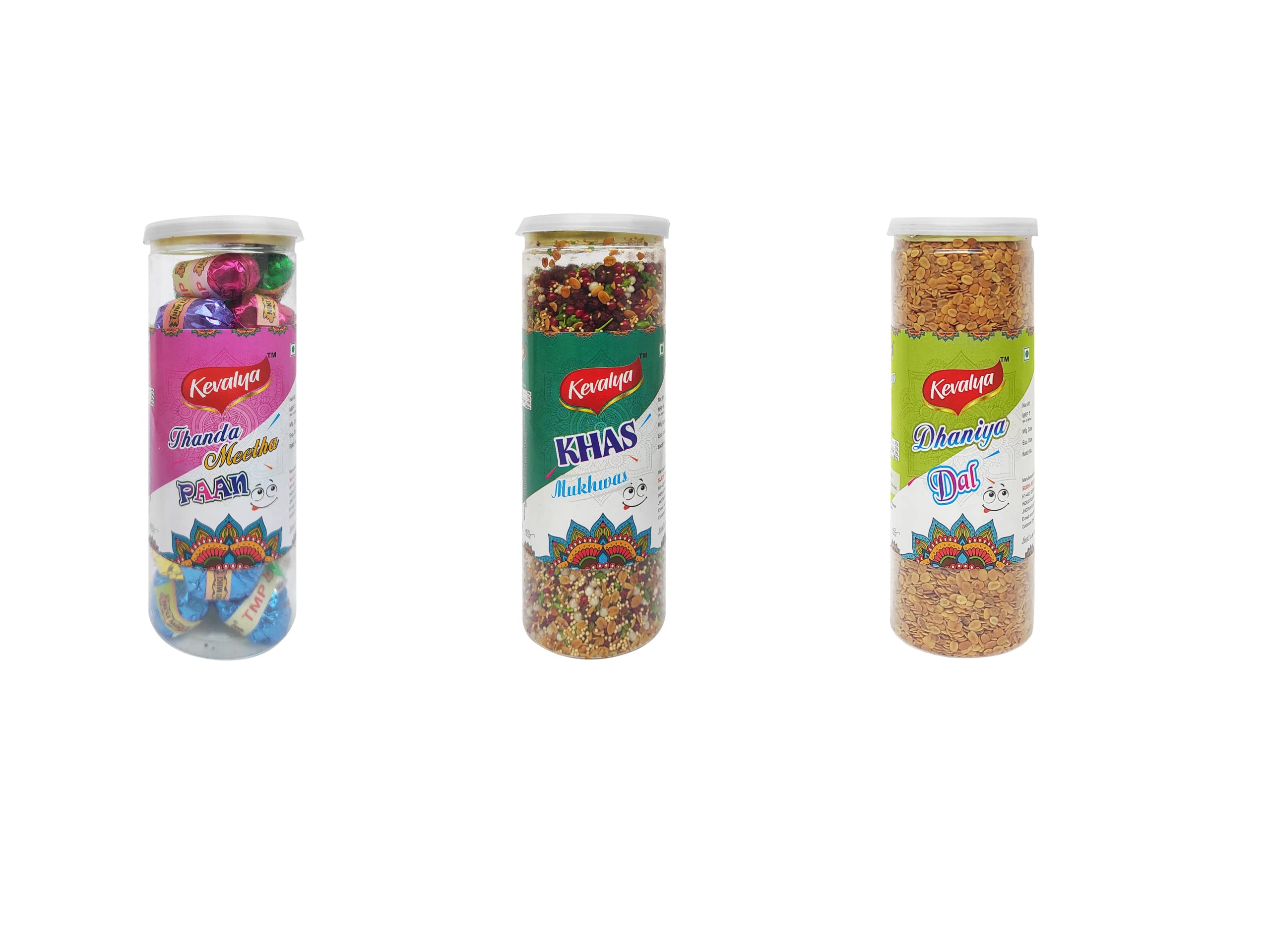 kevalyaThanda Meetha Paan Khas Mukhwas & Dhaniya Dal (Pack Of 3) Home Made Mukhwas Mouth Freshener | Hygienically Prepared And Packed | (600 grams) (B09LYVLYJV) Amazon Price History, Amazon Price Tracker