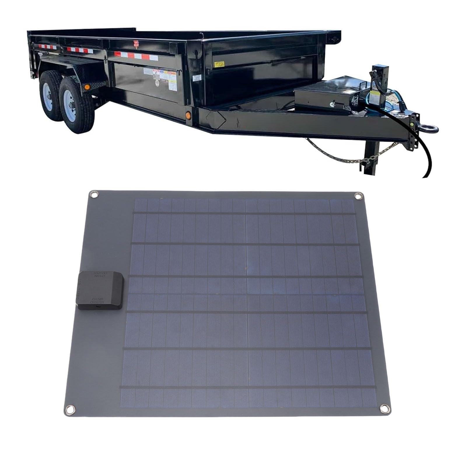 Asixxsix Cargador Solar de batería de Coche de 35W, Mantenedor de batería Solar de silicio policristalino, Kit de Panel Solar portátil a Prueba de Agua con Controlador de Carga