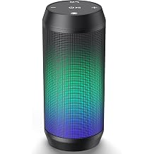 Bluetooth Speaker Wireless - Portable Speakers Wireless Bluetooth With LED Light Louder Volume Bass Music Stereo, TF Card, USB, Aux, Mic for Home Outdoor Party Travel
