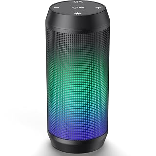 ELEHOT-Store Enceinte Bluetooth Lumineux en 5 Couleurs Haut-Parleur Portable sans Fil Enceinte USB avec Fonction Mains Libres Support Carte TF/Clé USB,Double Appairage Stéréo,Autonomie 16 hrs - Les Beatles, Paul McCartney, John Lennon, RIngo Starr, George Harrison