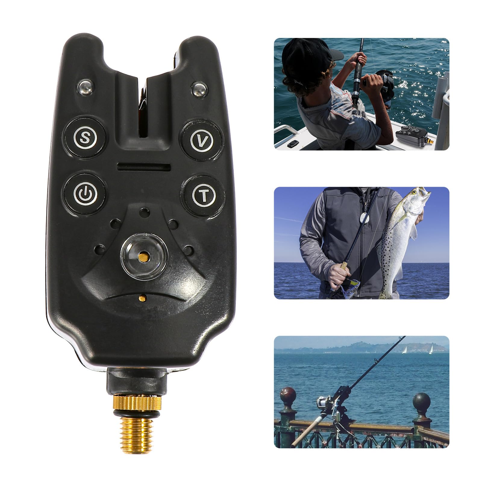 Accesorio Electrónico de Pesca Alarma Ligera y Portátil para Pesca Nocturna Material Plástico y Diseño Compacto para Cañas de Pescar