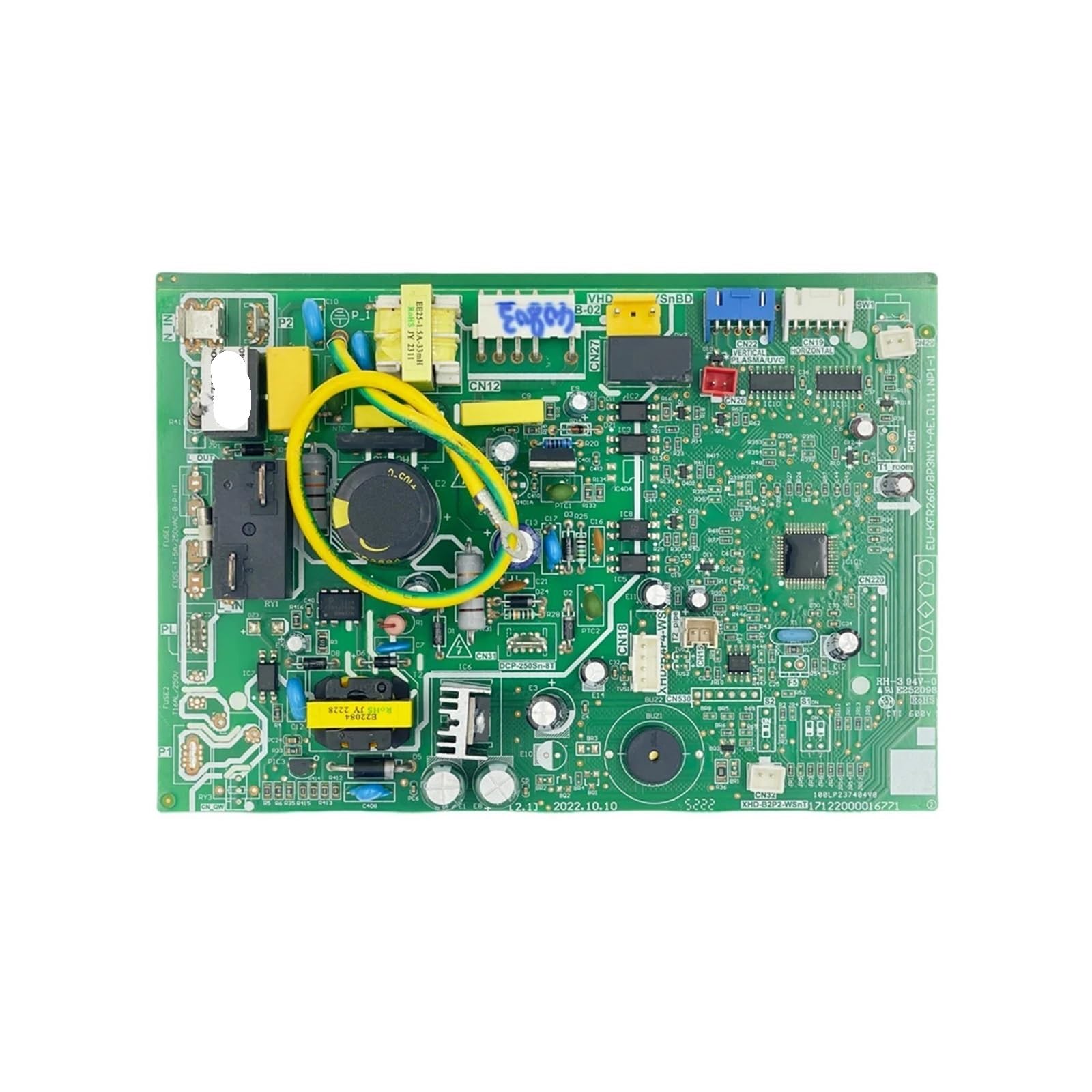 Air conditioner main board，Compatible For Midea，Air Conditioner Indoor Unit Control Board EU-KFR26G/BP3N1Y-AE.D.11.NP1-1 PCB 17122000016771(Type B)